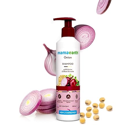 MAMAEARTH Onion Shampoo With Onion & Plant Keratin 8.45 fl oz (250ml)