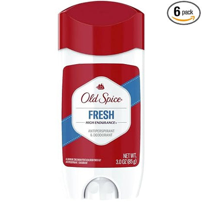 Old Spice Antiperspirant and Deodorant for Men, High Endurance, Game Day Long Lasting Stick, 3 Oz (Pack of 6)