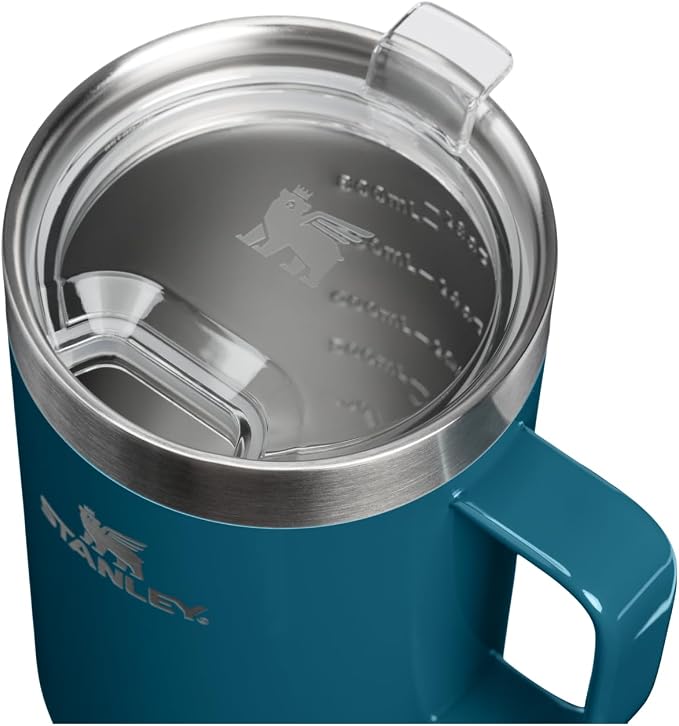 STANLEY The Everyday Suburban Mug | 30 oz | Drink Through Lid | Cup for Coffee, Tea and Drinks | Insulated Stainless Steel Coffee Mug | BPA-Free | Coastal Teal Gloss