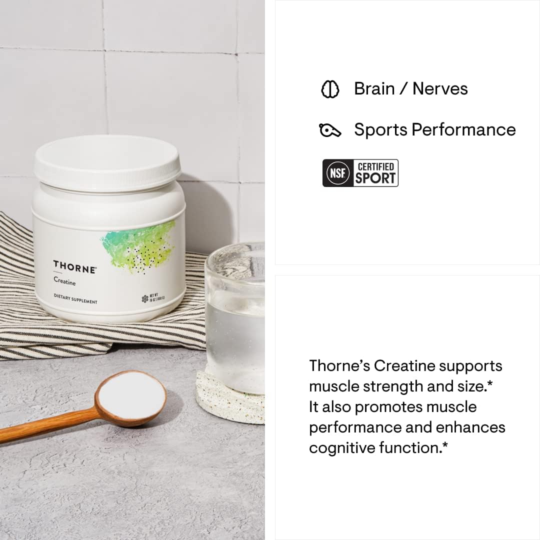 THORNE - Performance Essentials Bundle: Creatine & Amino Power Pack - Muscular Support, Energy Boost, and Cognitive Function - NSF Certified - 30 to 90 Servings