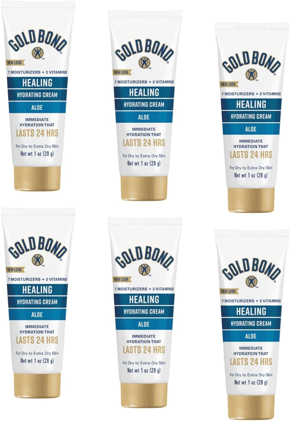 Gold Bond Ultimate Healing Skin Therapy Lotion Aloe Travel Size 1 Oz (Pack of 6)