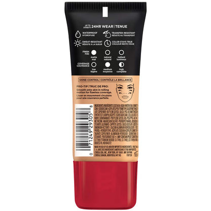L'Oreal Paris Cosmetics Makeup Infallible Pro-Matte Liquid Longwear Foundation, Sun Beige, 1 fl oz