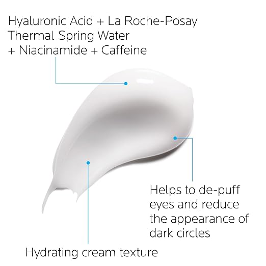 La Roche-Posay Hydraphase Hyaluronic Acid & Caffiene Eye Cream, 0.5oz