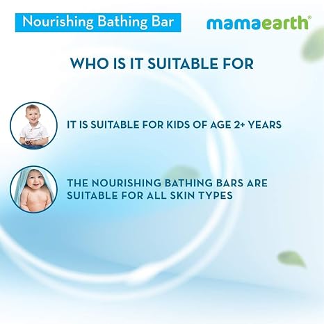 MAMAEARTH Fruit Infused Bathing Bar, 5 x 75g | Formulated with apple, orange, blueberry, strawberry, and mango extracts.