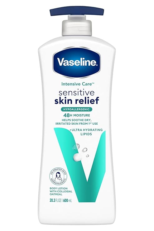 Vaseline, Sensitive Skin Relief Body Lotion, 20.3 Fl Oz