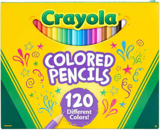 Crayola Colored Pencils Set for Kids (120ct), Cute School Supplies, Teacher Must Haves, Coloring Book Pencils, Bulk Colored Pencils for Boys & Girls, Ages 3, 4, 5