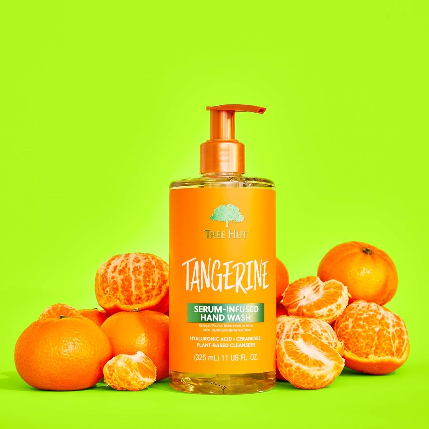 Tree Hut Tangerine Serum Infused Hand Wash, Nourish & Hydrate Hands with Strengthening Skin Care, Long Lasting Scent, Cleanse & Lock in Moisture, 11 fl oz.