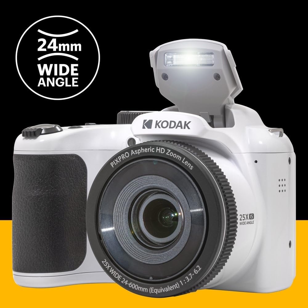 Kodak PIXPRO AZ255 Astro Zoom 16MP Digital Camera (White)