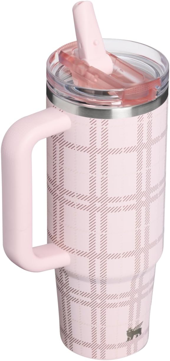 STANLEY Quencher ProTour Flipstraw Tumbler, 30 oz, Blossom Plaid