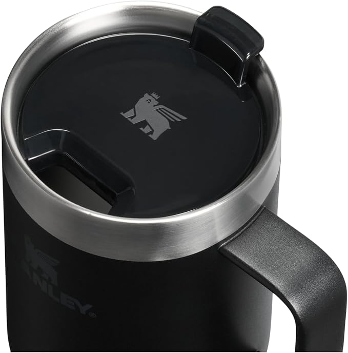 STANLEY The Everyday Suburban Mug | 16 oz | Drink Through Lid | Cup for Coffee, Tea and Drinks | Insulated Stainless Steel Coffee Mug | BPA-Free | Black 2.0