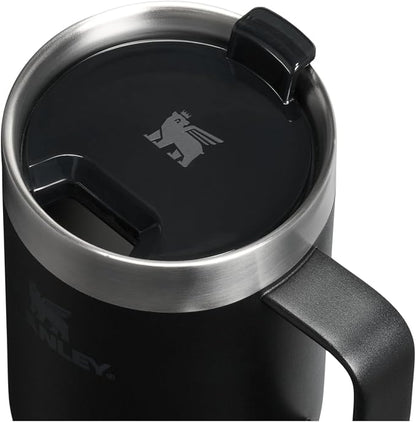 STANLEY The Everyday Suburban Mug | 16 oz | Drink Through Lid | Cup for Coffee, Tea and Drinks | Insulated Stainless Steel Coffee Mug | BPA-Free | Black 2.0