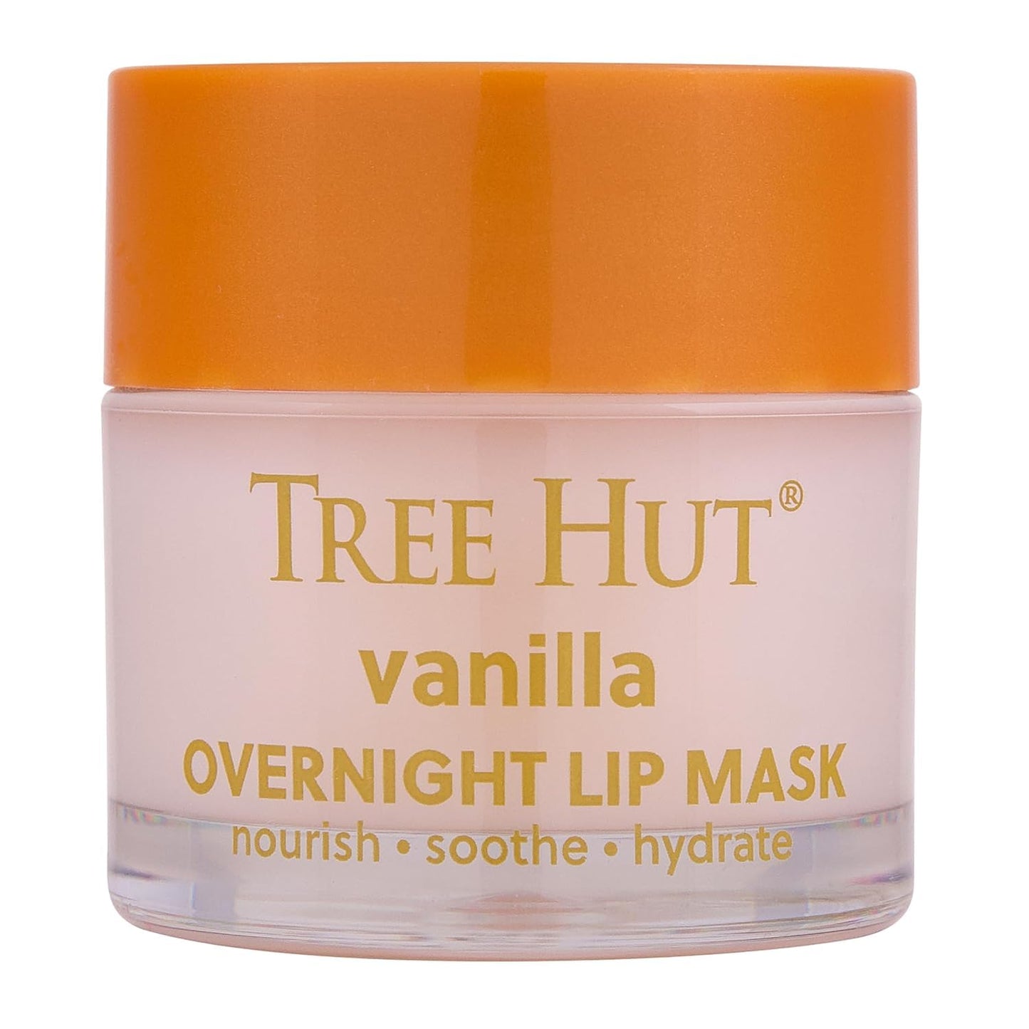 Tree Hut Vanilla Overnight Lip Mask, Hydrating & Moisturizing Lip Treatment with Shea Butter, Vitamin E, Nourishing Lip Care for Soft, Smooth Lips, Overnight Lip Repair Balm, 0.6 oz