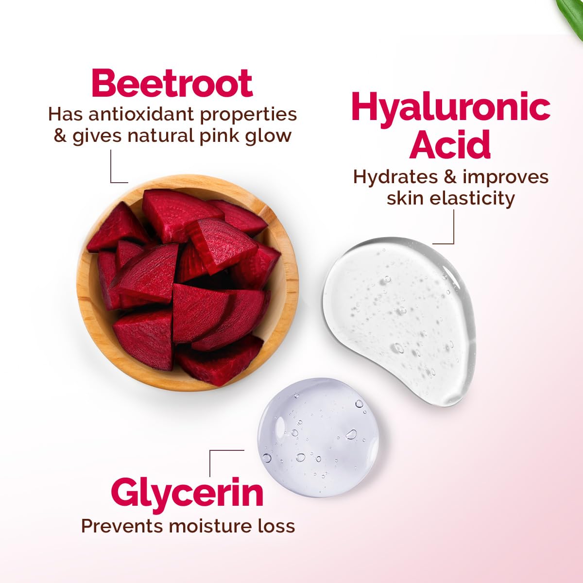 MAMAEARTH Beetroot Hydraful Light Moisturizing Cream for Soft and Smooth Skin 200g