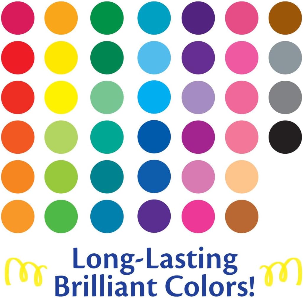 Crayola Ultra Clean Fine Line Washable Markers (40ct), School Supplies, Classroom Teacher Must Haves, Homeschool Essentials, Gifts for Kids, Ages 3, 4, 5 (Pack of 10)