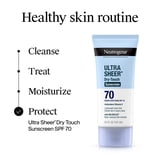Neutrogena Ultra Sheer Sunscreen SPF 70 Body Sunscreen Lotion, Dry-Touch Sun Protection, 5 fl oz