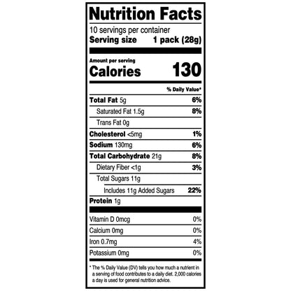 (3 pack) Great Value Mini Iced Oatmeal Cookies, 1 oz, 10 Snack Packs