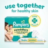 (2 pack) Pampers Sensitive Baby Wipes Unscented, 1-Pack, 56 Total Count (Select for More Options)