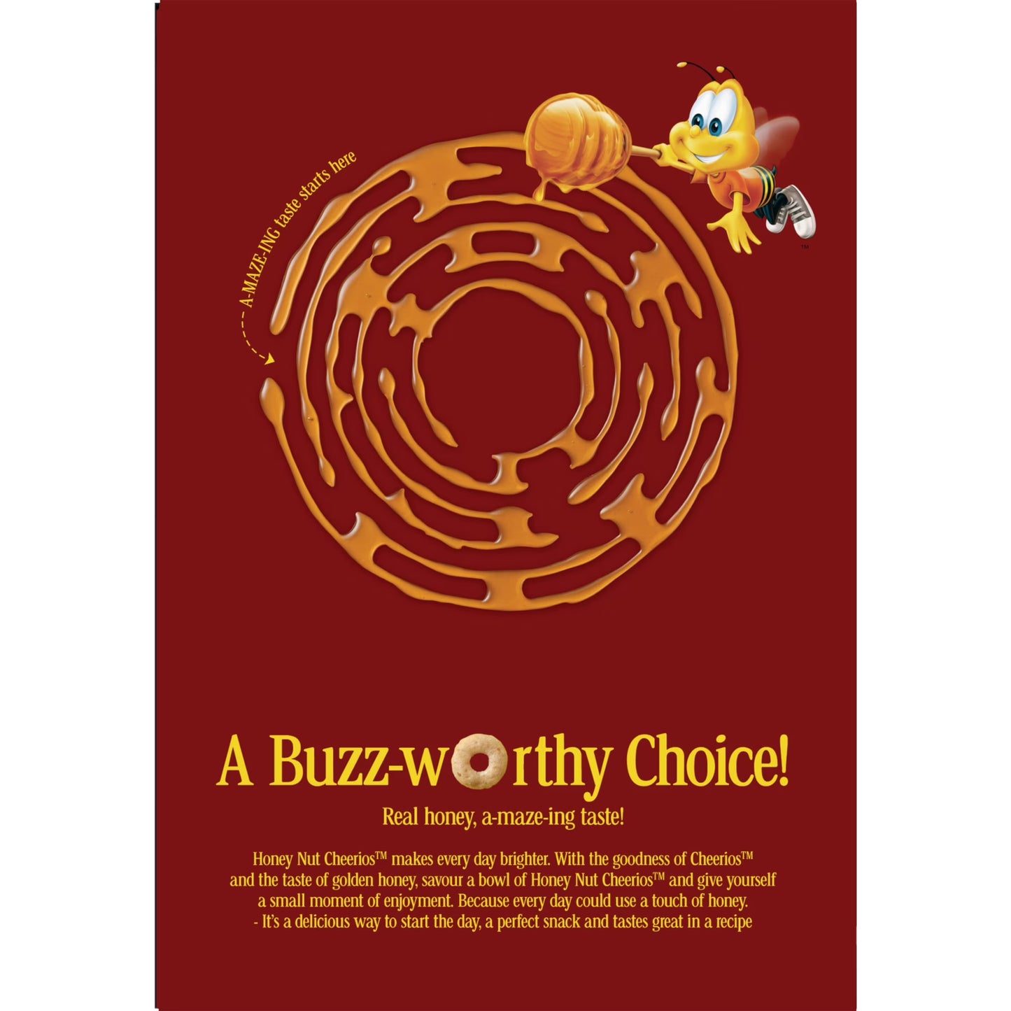 Honey Nut Cheerios, Heart Healthy Gluten Free Breakfast Cereal, Mega Size, 27.2 oz