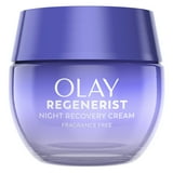 Olay Regenerist Night Recovery Cream with Triple Collagen Peptide, Wrinkle Reducer, Non-Greasy, Fragrance-Free, Hydrating Face Moisturizer for Women, 1.7 oz