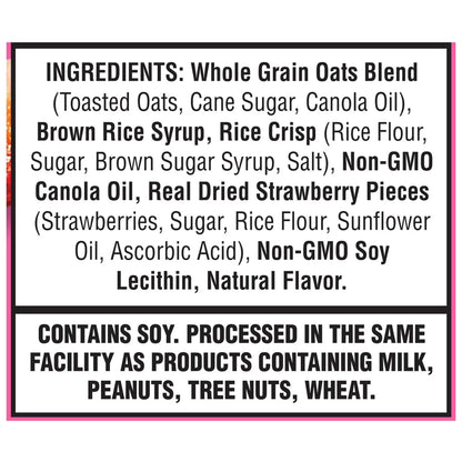 Junkless Chewy Strawberry Granola Snack Bars, 1.1 oz, 8 Count