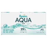 Pampers Aqua Pure Baby Wipes Unscented, 12-Pack, 672 Total Wipes (Select for More Options)