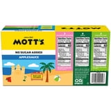 Mott’s No Sugar Added Vacation Vibes Applesauce Variety Pack, 3.2 oz, 12 Count Clear Pouches