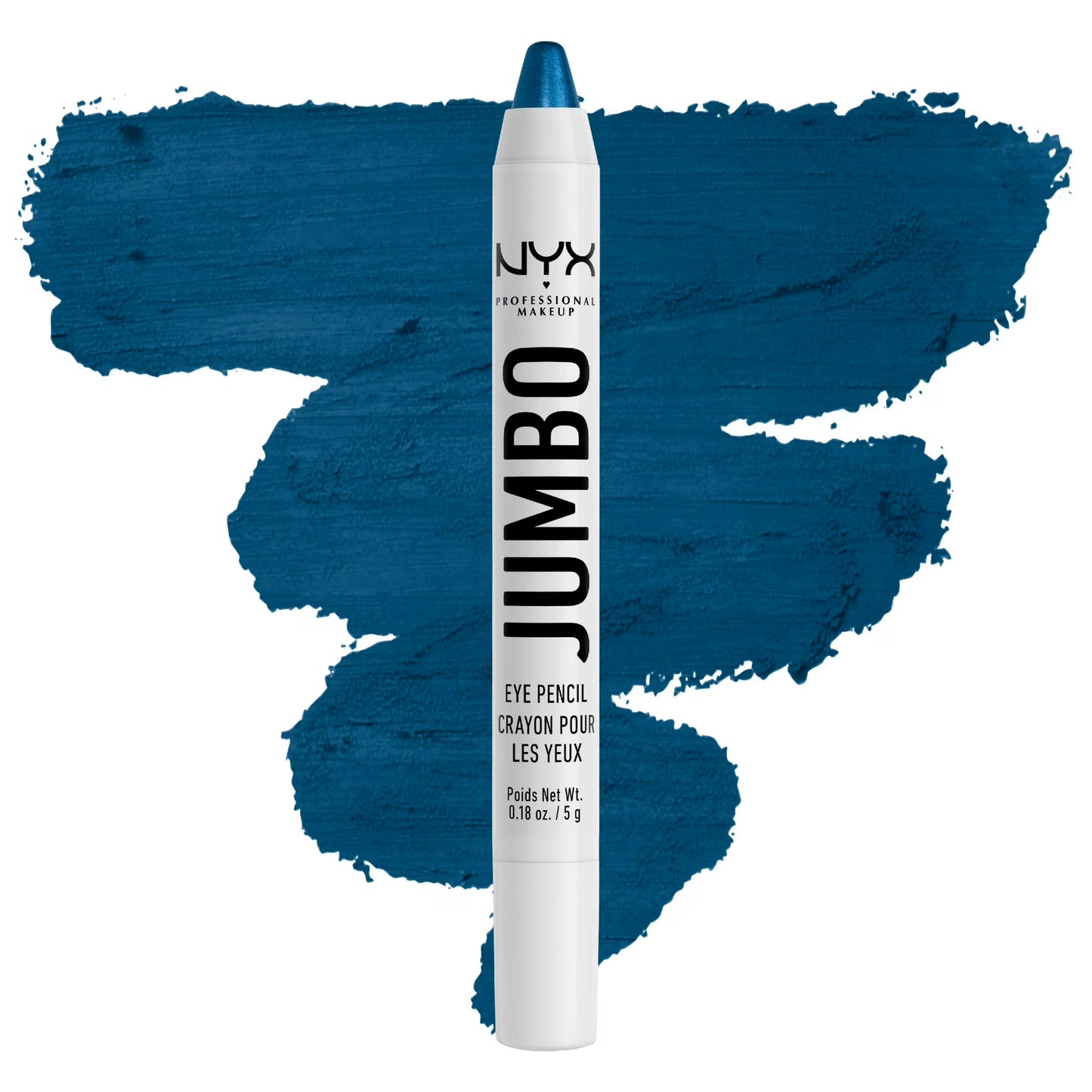 NYX Professional Makeup Jumbo All-in-One Eyeshadow and Eyeliner Pencil, Blueberry Pop, 0.18 oz