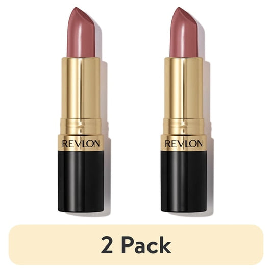(2 pack) Revlon Super Lustrous Creme Lipstick, Creamy Formula, 811 Laidback Lilac, 0.15 oz