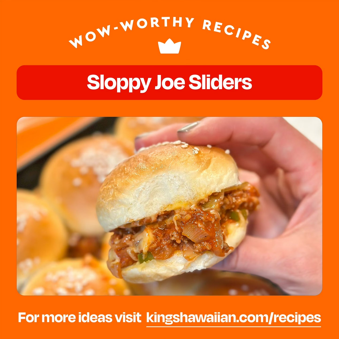 King's Hawaiian Sweet Pre-Sliced Slider Mini Buns 9 Count, 10oz, Shelf-Stable