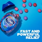 Tums Chewy Bites Heartburn Relief Chewable Antacid Tablets, Berry, 60 Ct