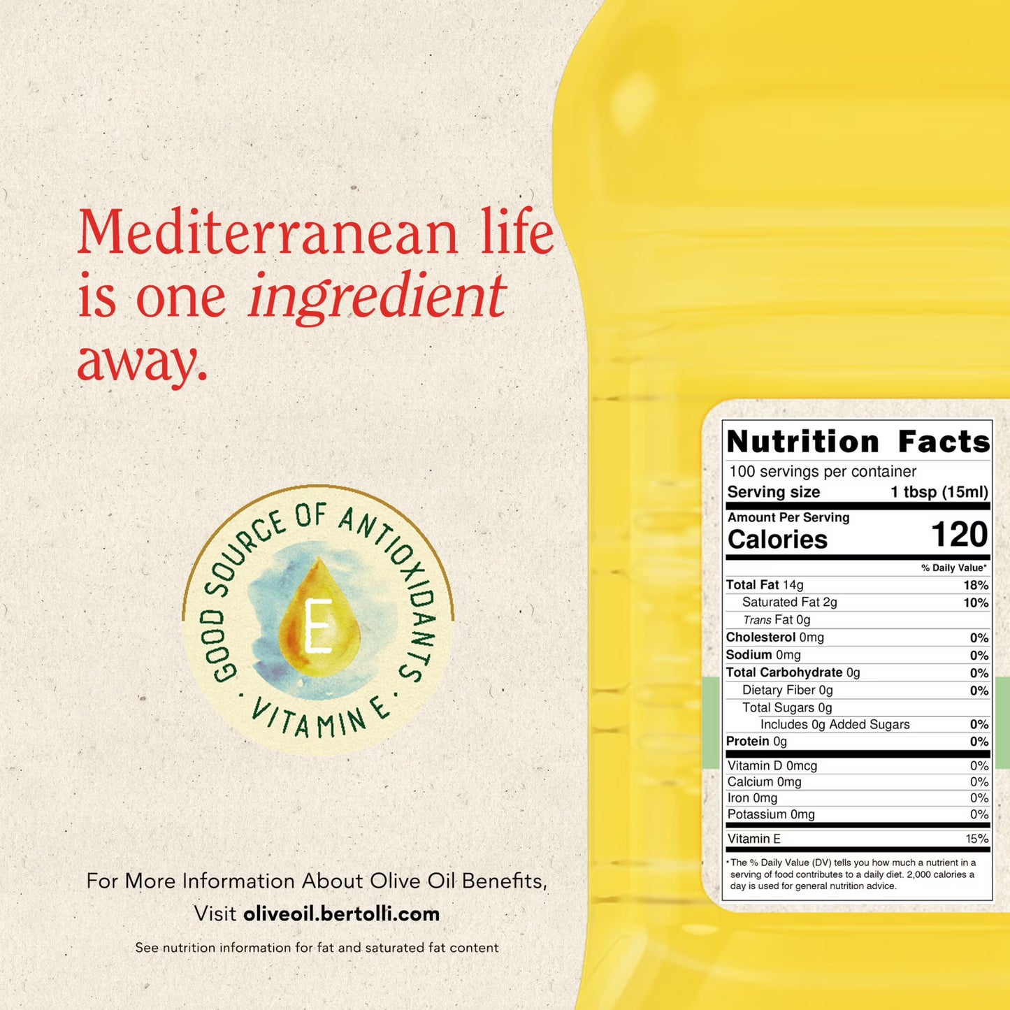 (4 pack) Bertolli Olive Oil, Extra Light, 50.7 fl oz