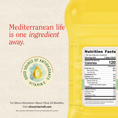 (4 pack) Bertolli Olive Oil, Extra Light, 50.7 fl oz