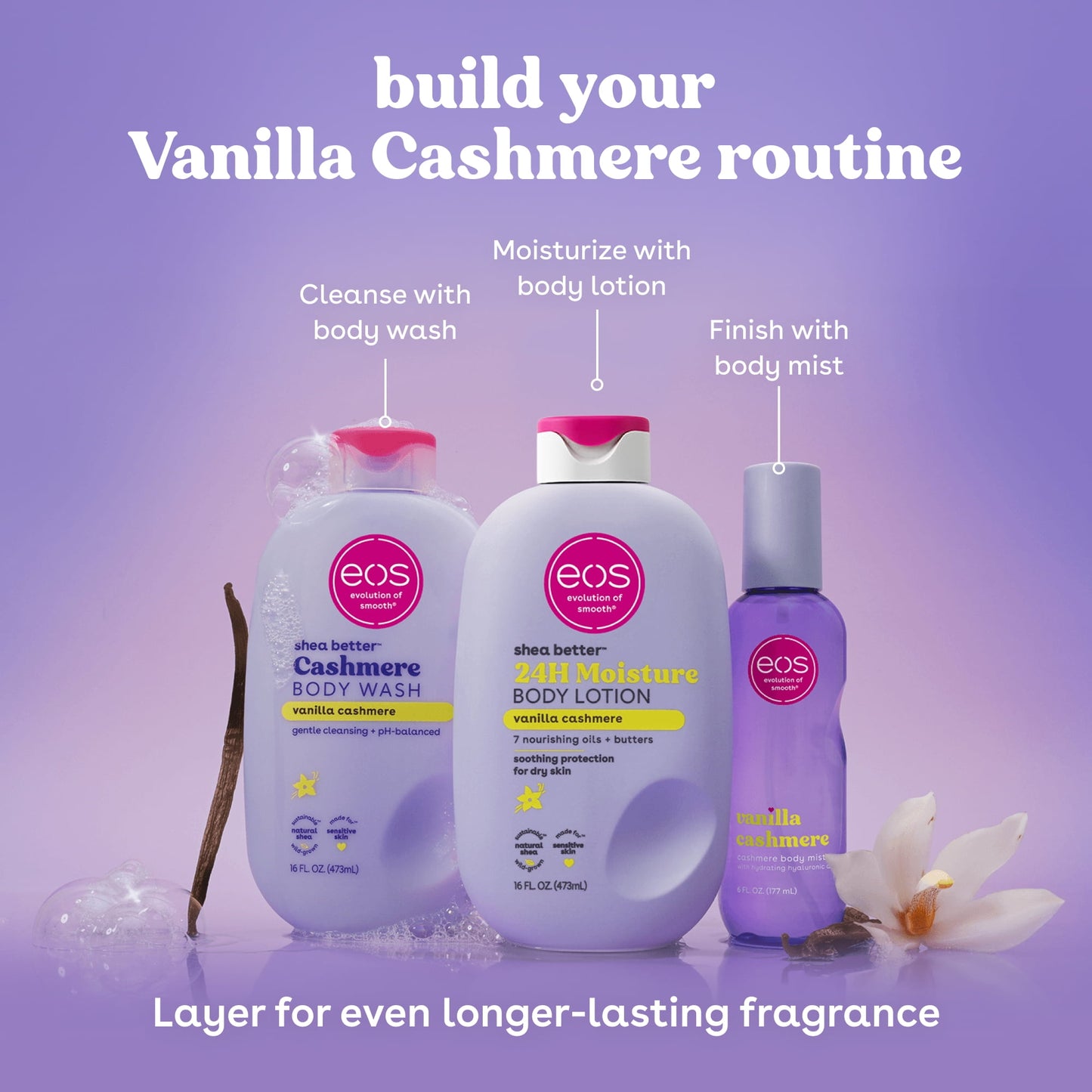 eos Cashmere Body Mist - Vanilla Cashmere - 6 fl oz