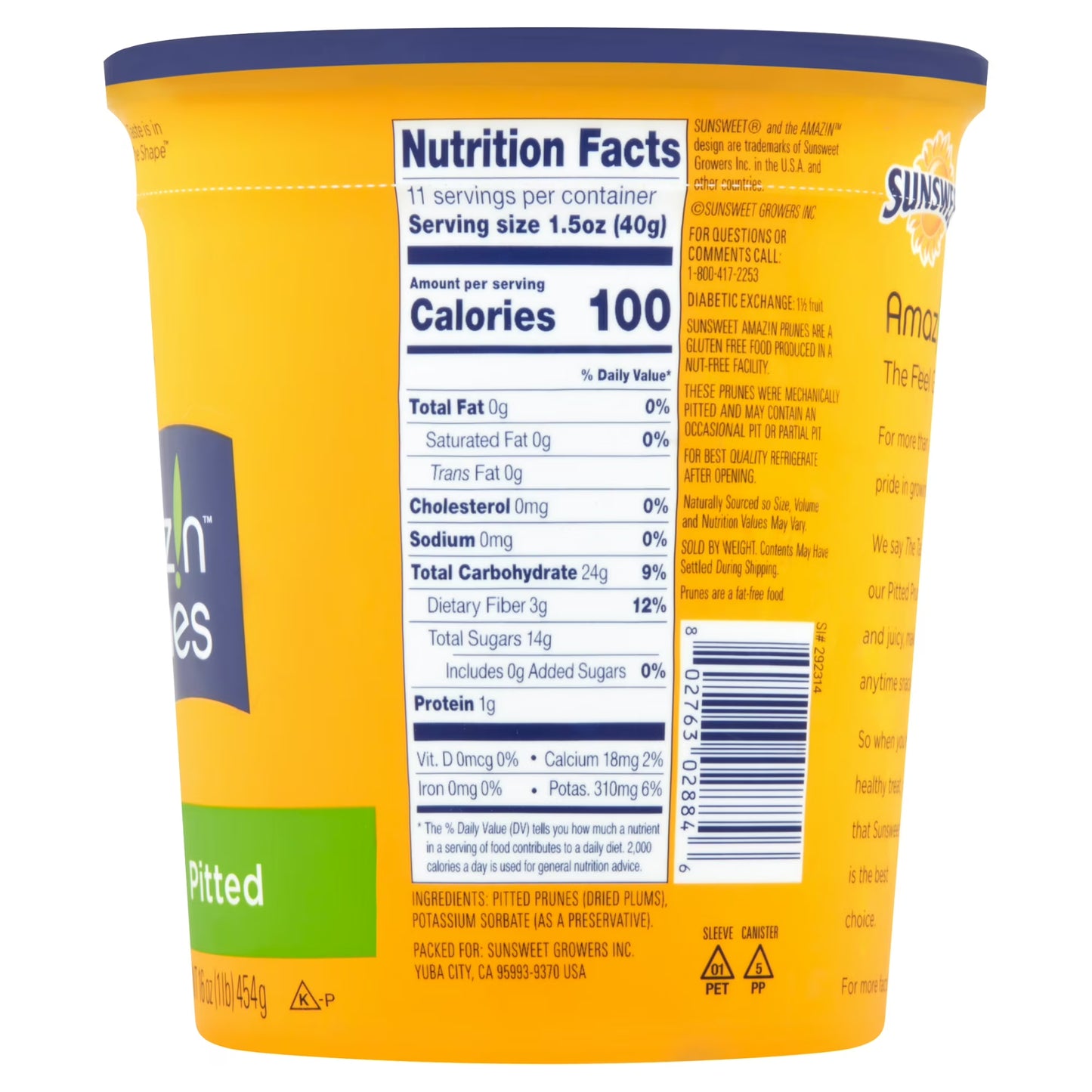 Sunsweet, Amaz!n, Pitted, Prunes, 16, oz