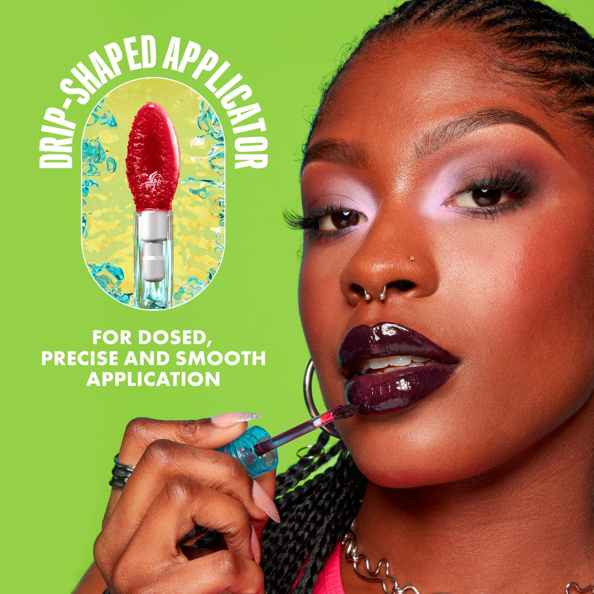 NYX Professional Makeup Lip IV Hydrating Lip Oil & Stain with Coconut Water, Drippin Nude, 0.16 fl oz