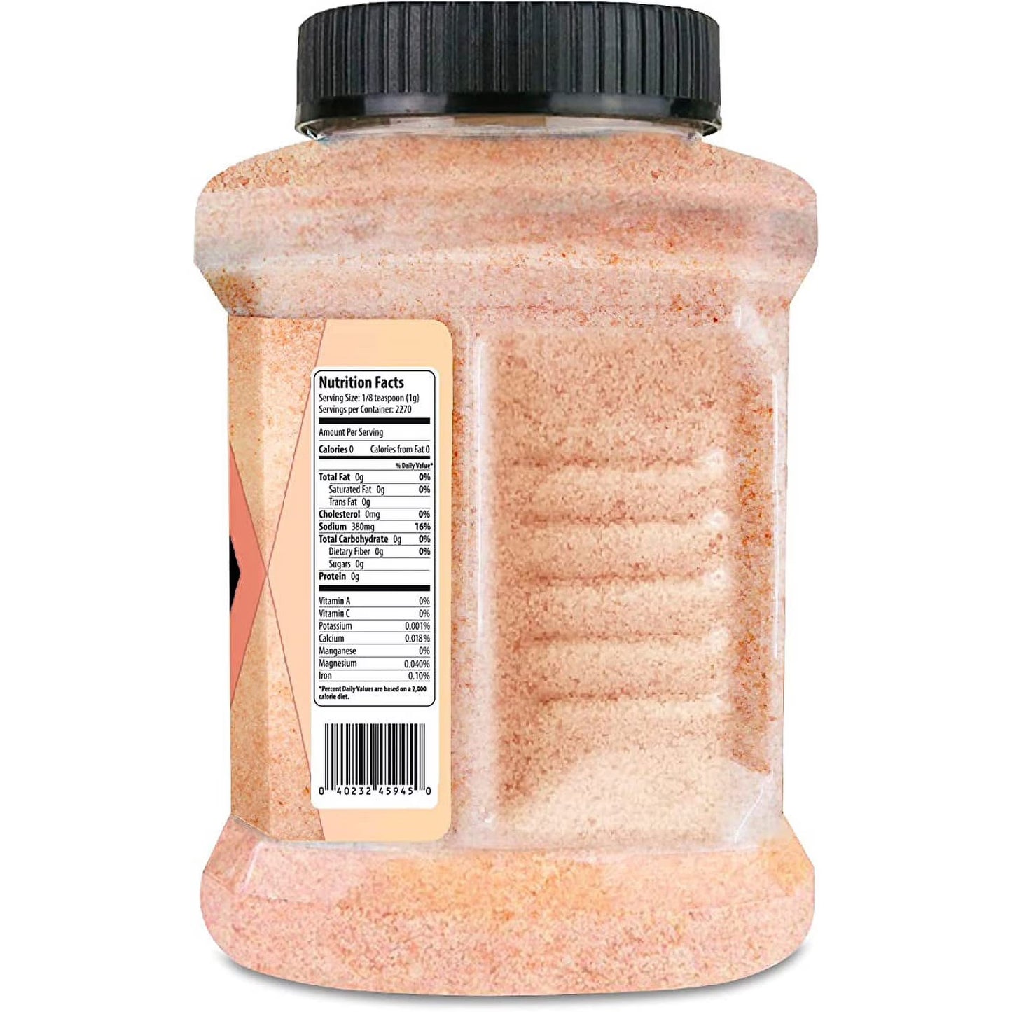 Herbion Himalayan Pink Salt, Fine Grain, 5 lb (2.2 Kg) Jar, All-Natural, Vegan, Kosher Certified, Triple-Washed