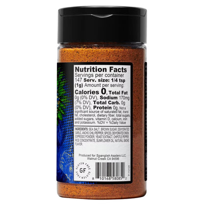 Spanglish Asadero Ranchero Steak Seasoning Blend with Garlic, Ancho Chili, and Sea Salt, 5.2 oz