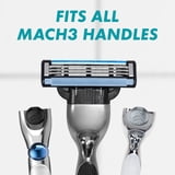 Gillette Mach3 Razor Blade Refill ,Manual Razor Men , 8 count