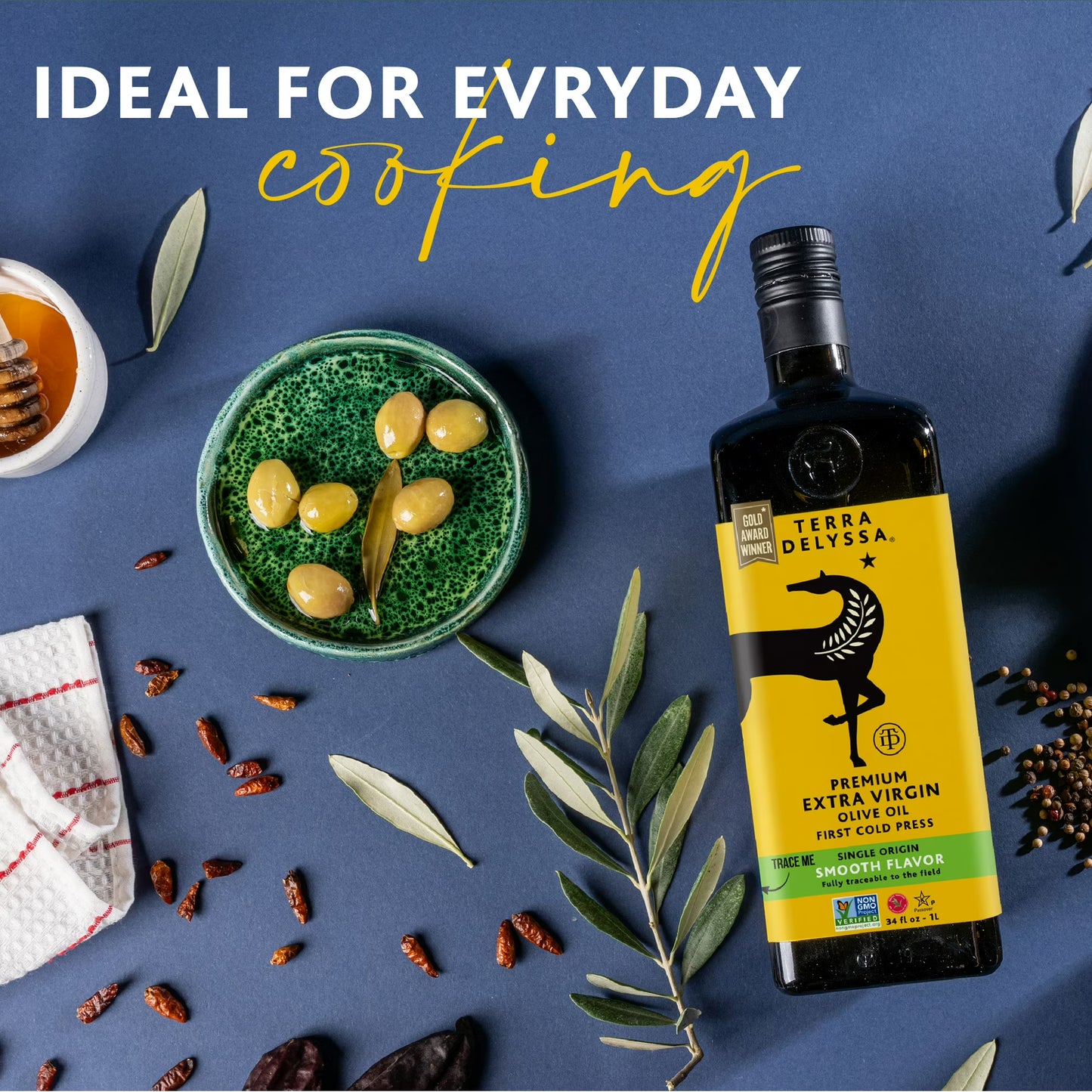 Terra Delyssa Extra Virgin Olive Oil, 34 fl. Oz