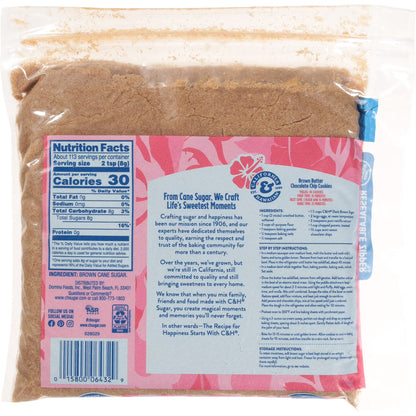 (4 pack) C&H Premium Pure Cane Dark Brown Sugar 2lb. Zipper-Pak