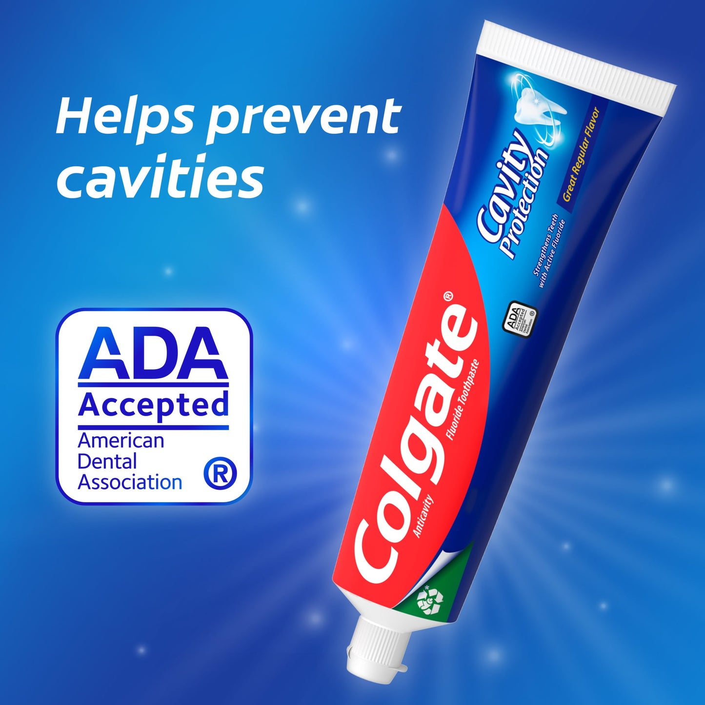 Colgate Cavity Protection Fluoride Toothpaste, Great Regular Mint Flavor, 3 Pack, 6 oz