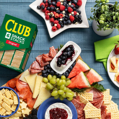 (2 pack) Club Snack Stacks Original Crackers, Lunch Snacks, 6 Count