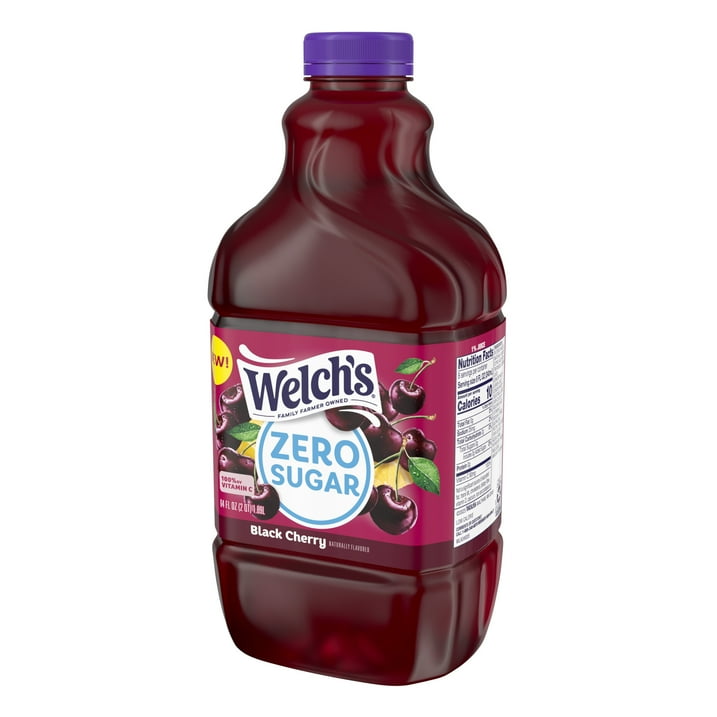 Welch's Black Cherry Zero Sugar Drink, 64 fl oz Bottle