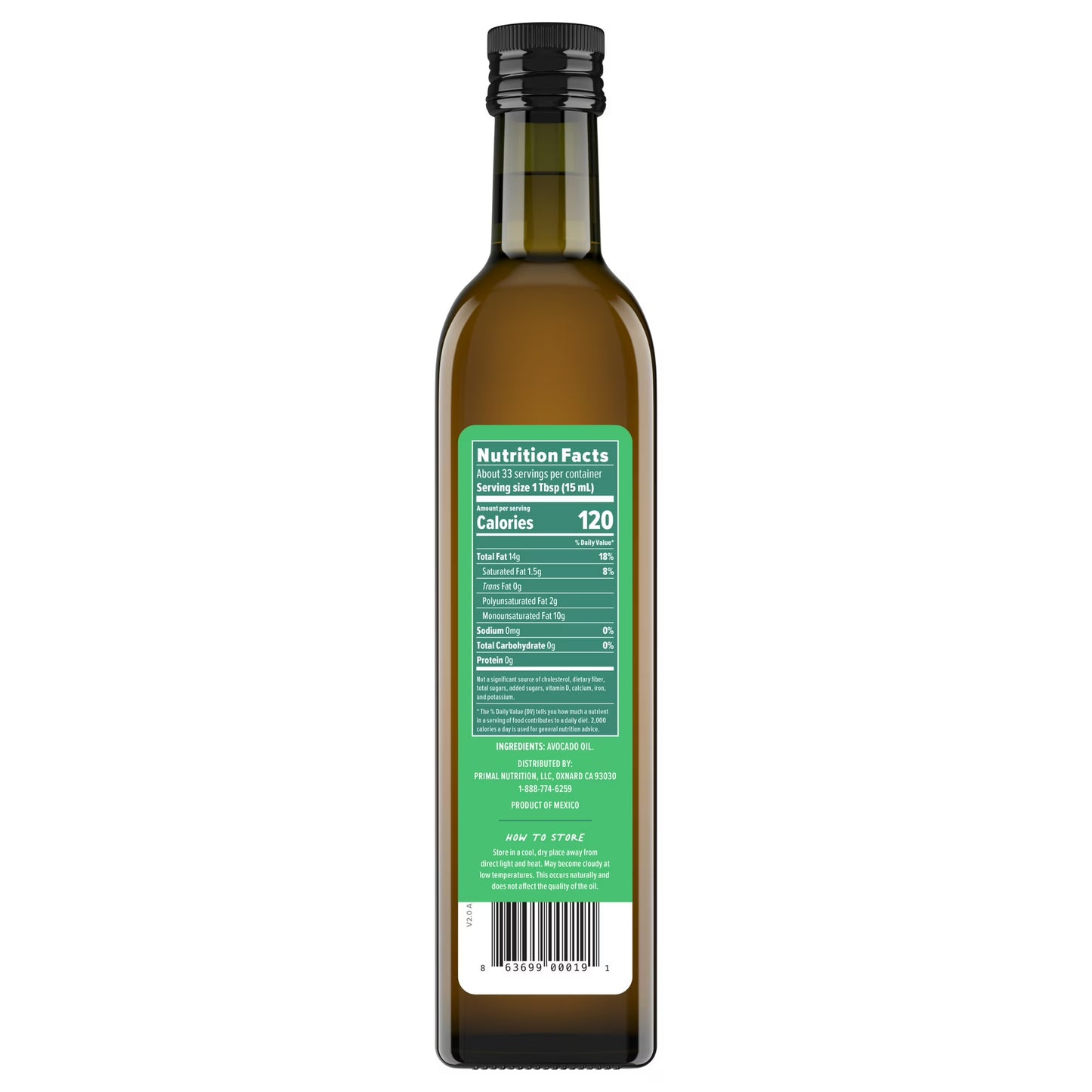 Primal Kitchen Avocado Oil 500mL