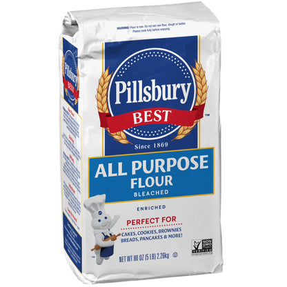 Pillsbury Best Bleached All Purpose Flour, 5 lb Bag