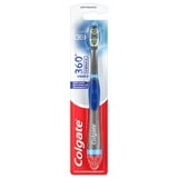 Colgate 360 Vibrate Deep Clean Battery Powered Electric Toothbrush with Soft Bristles, 1 Pack