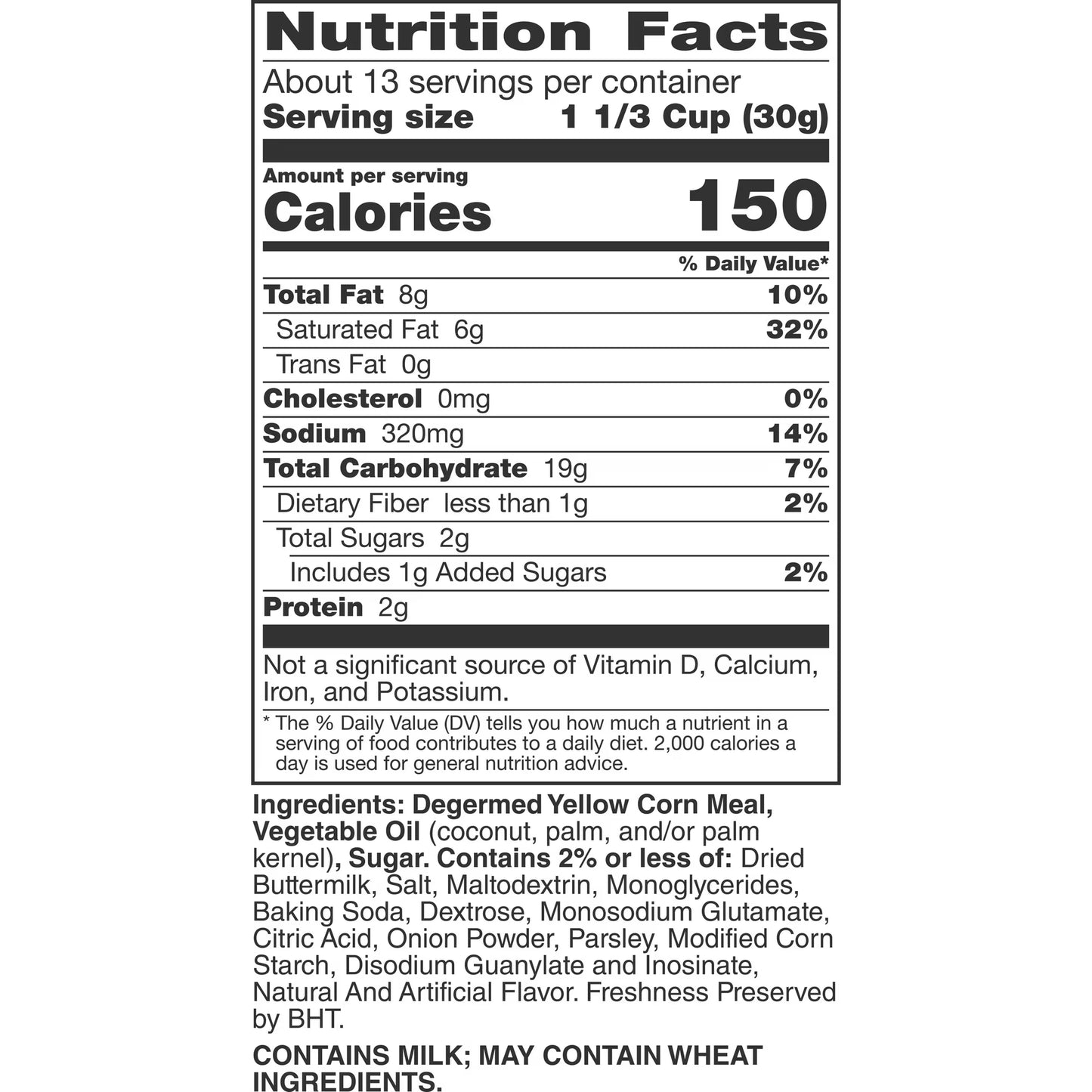 Bugles Crispy Corn Snacks, Hidden Valley Ranch Flavor, Snack Bag, 14.5 oz