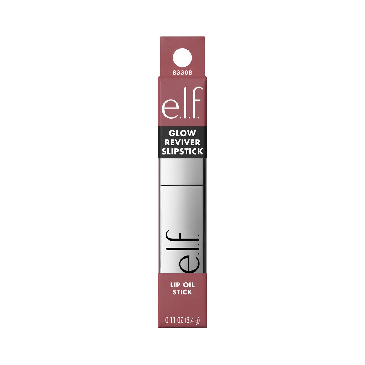 e.l.f. Glow Reviver Lip Oil Stick, Mauve Mentality, 0.11 oz