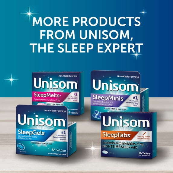 Unisom SleepTabs Doxylamine Succinate Tablets 80ct