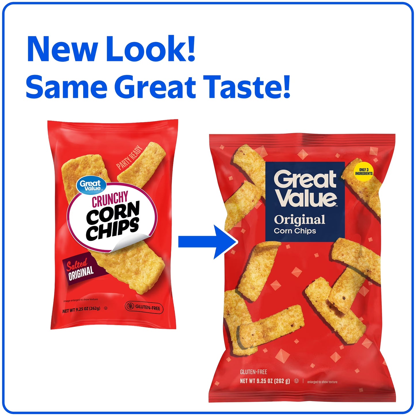 Great Value Original Corn Chips, 9.25 oz